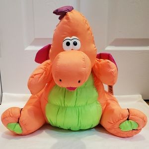 Vintage Fiesta Huggable "Puffalump" Nylon Dragon NWT